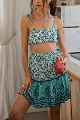 Adair Mini Skirt & Crop Top Set